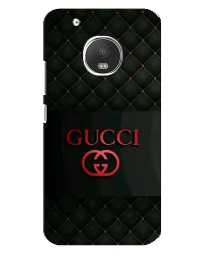 Чехол для Motorola MOTO G5 Plus с картинкой «Gucci — стеганый черный»