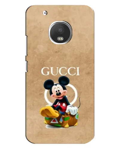 Чехол для Motorola MOTO G5 Plus с картинкой «Микки Маус Gucci — крафт»