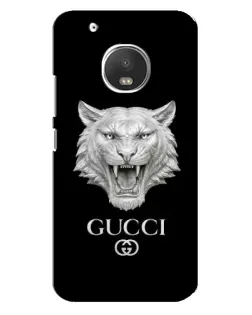 Чехол для Motorola MOTO G5 Plus с картинкой «Gucci — серебряный лев» Чехол для Motorola MOTO G5 Plus с картинкой «Gucci — серебряный лев»