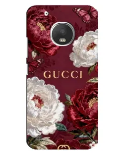 Чехол для Motorola MOTO G5 Plus с картинкой «Gucci — бордовые розы» Чехол для Motorola MOTO G5 Plus с картинкой «Gucci — бордовые розы»