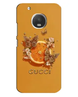 Чехол для Motorola MOTO G5 Plus с картинкой «Gucci — золотые бабочки» Чехол для Motorola MOTO G5 Plus с картинкой «Gucci — золотые бабочки»