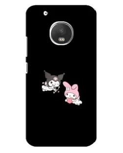 Чехол для Motorola MOTO G5 Plus с картинкой «My Melody и Kuromi» Чехол для Motorola MOTO G5 Plus с картинкой «My Melody и Kuromi»