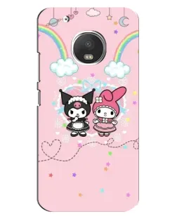 Чехол для Motorola MOTO G5 Plus с картинкой «My Melody и Kuromi» Чехол для Motorola MOTO G5 Plus с картинкой «My Melody и Kuromi»