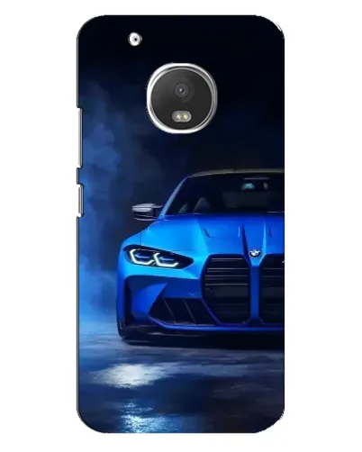 Чехол для Motorola MOTO G5 Plus с картинкой «Голубая BMW M4» Чехол для Motorola MOTO G5 Plus с картинкой «Голубая BMW M4»