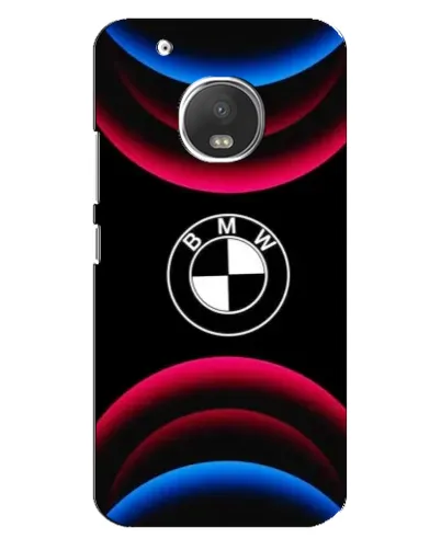 Чехол для Motorola MOTO G5 Plus с картинкой «Логотип BMW и неоновые дуги» Чехол для Motorola MOTO G5 Plus с картинкой «Логотип BMW и неоновые дуги»
