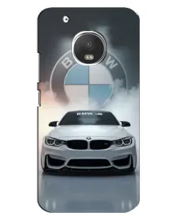Чехол для Motorola MOTO G5 Plus с картинкой «BMW в белом дыму»