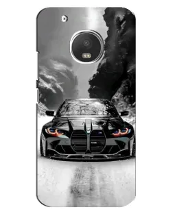 Чехол для Motorola MOTO G5 Plus с картинкой «BMW — акварельный дрифт»