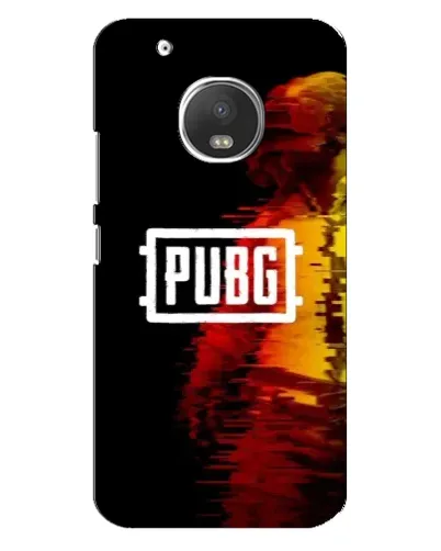 Чехол для Motorola MOTO G5 Plus с картинкой «Яркий логотип PUBG»