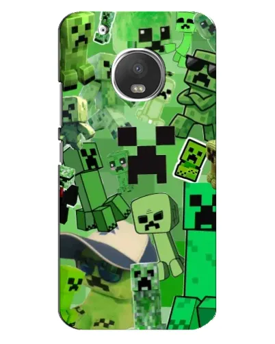 Чехол для Motorola MOTO G5 Plus с картинкой «Криперы Minecraft» Чехол для Motorola MOTO G5 Plus с картинкой «Криперы Minecraft»