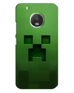 Чехол для Motorola MOTO G5 Plus с картинкой «Крипер микро-дизайн» Чехол для Motorola MOTO G5 Plus с картинкой «Крипер микро-дизайн»