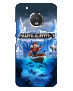 Чехол для Motorola MOTO G5 Plus с картинкой «Minecraft ледяной мир» Чехол для Motorola MOTO G5 Plus с картинкой «Minecraft ледяной мир»