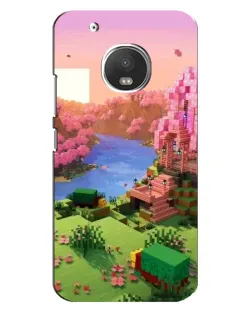 Чехол для Motorola MOTO G5 Plus с картинкой «Розовое дерево Minecraft» Чехол для Motorola MOTO G5 Plus с картинкой «Розовое дерево Minecraft»