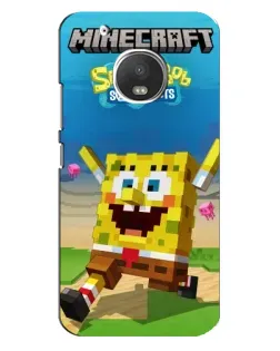 Чехол для Motorola MOTO G5 Plus с картинкой «Губка Боб Minecraft» Чехол для Motorola MOTO G5 Plus с картинкой «Губка Боб Minecraft»