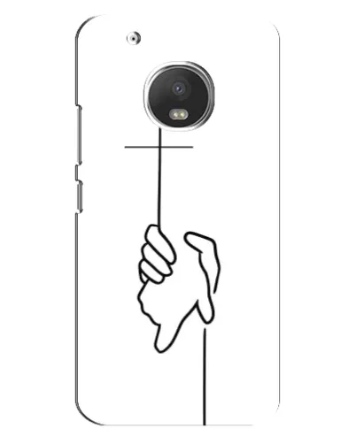 Чехол для Motorola MOTO G5 Plus с картинкой «Рука держит»