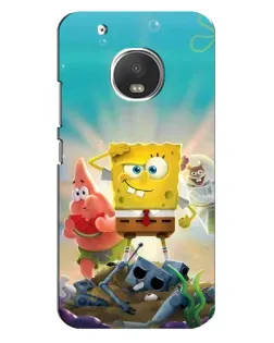 Чехол для Motorola MOTO G5 Plus с картинкой «Спанч Боб победитель»