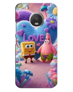 Чехол для Motorola MOTO G5 Plus с картинкой «Губка Боб Патрик»