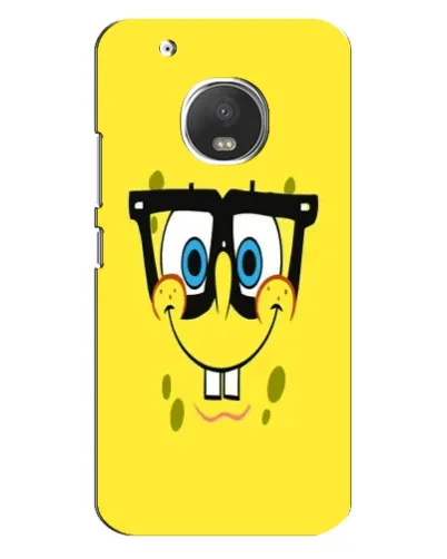 Чехол для Motorola MOTO G5 Plus с картинкой «Минималистичный Спанч Боб» Чехол для Motorola MOTO G5 Plus с картинкой «Минималистичный Спанч Боб»