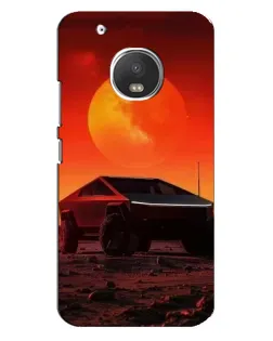 Чехол для Motorola MOTO G5 Plus с картинкой «Cybertruck на Марсе»
