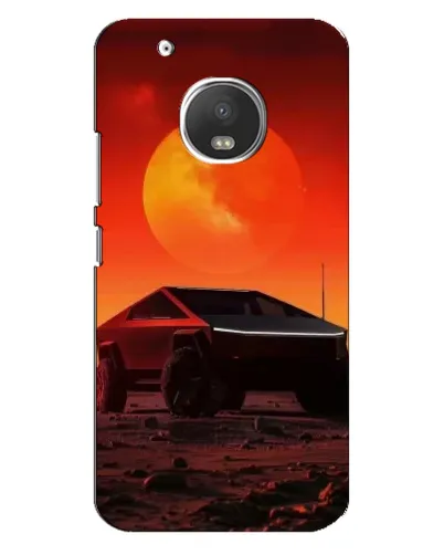 Чехол для Motorola MOTO G5 Plus с картинкой «Cybertruck на Марсе» Чехол для Motorola MOTO G5 Plus с картинкой «Cybertruck на Марсе»