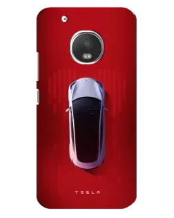 Чехол для Motorola MOTO G5 Plus с картинкой «Tesla Top View»