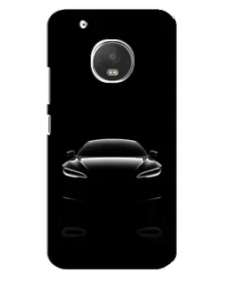 Чехол для Motorola MOTO G5 Plus с картинкой «Силуэт Tesla Night»