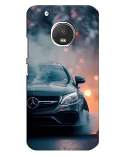 Чехол для Motorola MOTO G5 Plus с картинкой «Mercedes — ночной город»