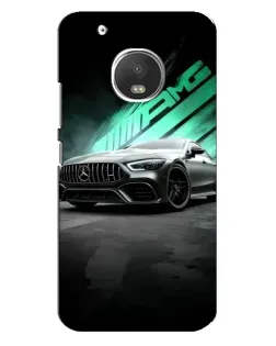 Чехол для Motorola MOTO G5 Plus с картинкой «Темный Mercedes AMG»