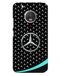 Чехол для Motorola MOTO G5 Plus с картинкой «Mercedes — бирюзовый акцент»