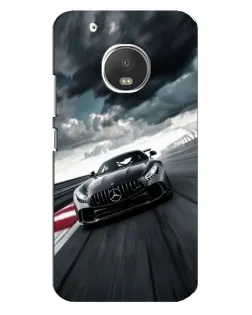 Чехол для Motorola MOTO G5 Plus с картинкой «Гоночный Mercedes AMG»