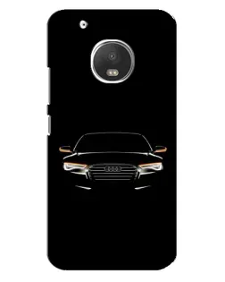 Чехол для Motorola MOTO G5 Plus с картинкой «Audi — ночной контур»