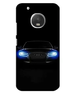 Чехол для Motorola MOTO G5 Plus с картинкой «Audi в неоне»