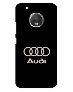 Чехол для Motorola MOTO G5 Plus с картинкой «Audi — золотой логотип»