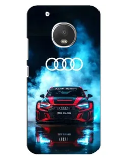 Чехол для Motorola MOTO G5 Plus с картинкой «Audi Sport — неон»