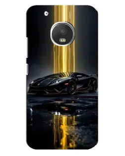 Чехол для Motorola MOTO G5 Plus с картинкой «Ночной Lamborghini драйв»