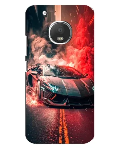Чехол для Motorola MOTO G5 Plus с картинкой «Lamborghini красный дым» Чехол для Motorola MOTO G5 Plus с картинкой «Lamborghini красный дым»