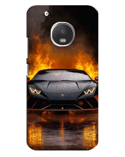 Чехол для Motorola MOTO G5 Plus с картинкой «Lamborghini в огне» Чехол для Motorola MOTO G5 Plus с картинкой «Lamborghini в огне»