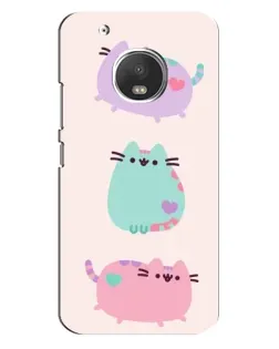 Чехол для Motorola MOTO G5 Plus с картинкой «Pusheen трио» Чехол для Motorola MOTO G5 Plus с картинкой «Pusheen трио»