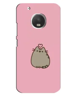 Чехол для Motorola MOTO G5 Plus с картинкой «Pusheen сердце» Чехол для Motorola MOTO G5 Plus с картинкой «Pusheen сердце»