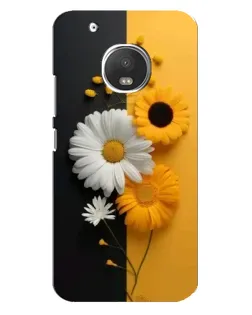 Чехол для Motorola MOTO G5 Plus с картинкой «Подсолнух и ромашка»
