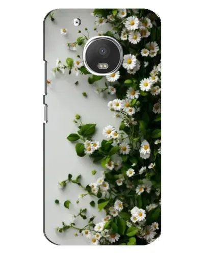 Чехол для Motorola MOTO G5 Plus с картинкой «Ветка мелких белых цветов» Чехол для Motorola MOTO G5 Plus с картинкой «Ветка мелких белых цветов»