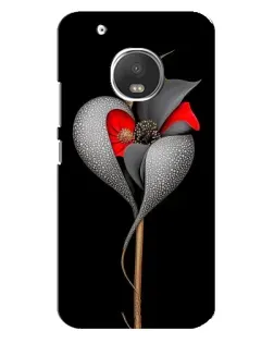 Чехол для Motorola MOTO G5 Plus с картинкой «Серебряный фантазийный цветок»