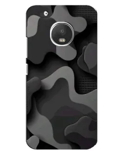 Чехол для Motorola MOTO G5 Plus с картинкой «Темный абстрактный камуфляж»
