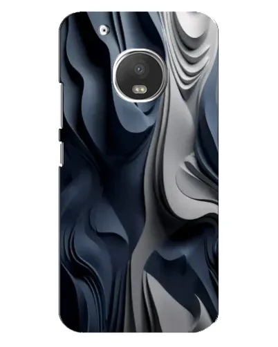 Чехол для Motorola MOTO G5 Plus с картинкой «Объемные синие складки» Чехол для Motorola MOTO G5 Plus с картинкой «Объемные синие складки»