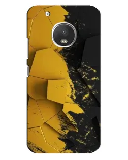 Чехол для Motorola MOTO G5 Plus с картинкой «Золотые осколки геометрии»