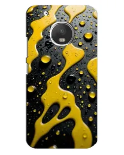 Чехол для Motorola MOTO G5 Plus с картинкой «Жидкое желтое золото»