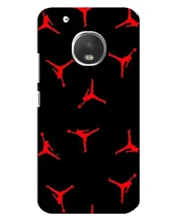 Чехол для Motorola MOTO G5 с картинкой «Jordan Red Pattern»