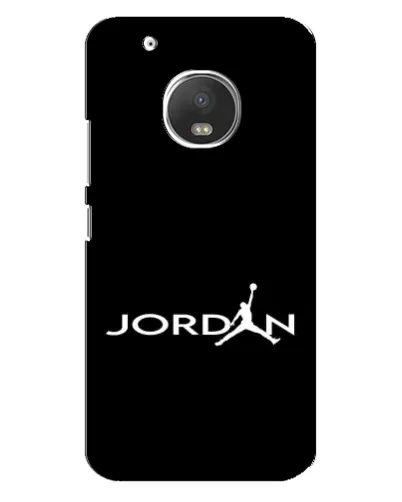 Чехол для Motorola MOTO G5 с картинкой «Jordan White Logo»