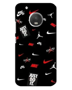 Чехол для Motorola MOTO G5 с картинкой «Nike Mix Pattern»