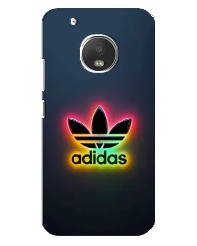 Чехол для Motorola MOTO G5 с картинкой «Неоновый Adidas»
