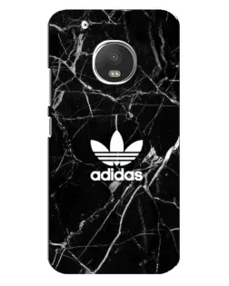 Чехол для Motorola MOTO G5 с картинкой «Белый мрамор Adidas»